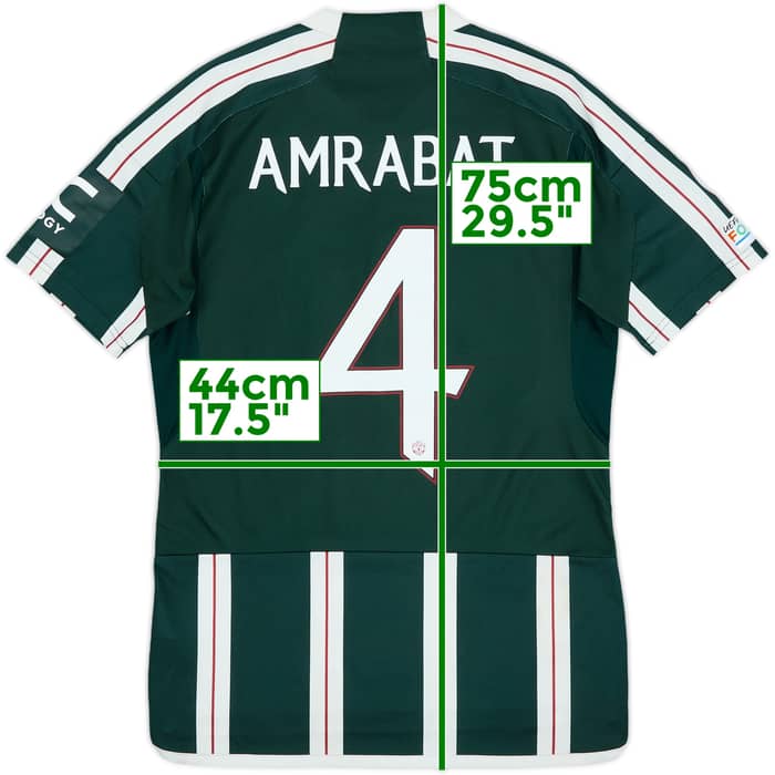2023-24 Manchester United Away Shirt Amrabat #4 - 6/10 - (S)