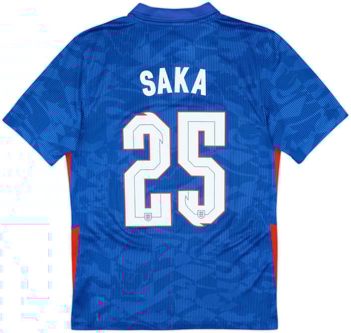 2020-21 England Away Shirt Saka #25 - 8/10 - (S)