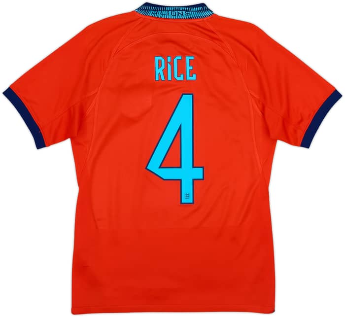 2022-23 England Away Shirt Rice #4 - 7/10 - (S)