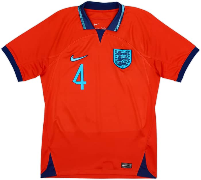 2022-23 England Away Shirt Rice #4 - 7/10 - (S)