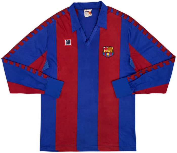 1984-89 Barcelona Home L/S Shirt - 10/10 - (M)