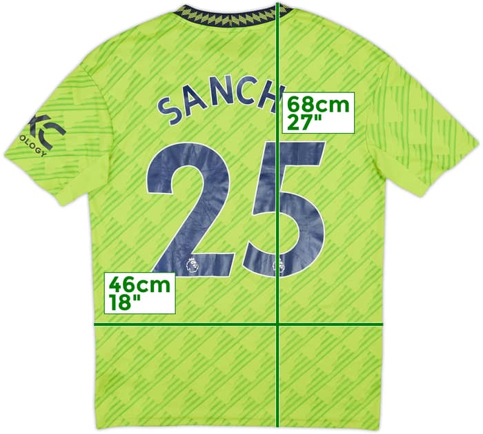 2022-23 Manchester United Third Shirt Sancho #25 - 5/10 - (XL.Boys)