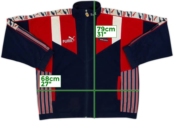 1994-96 Atletico Madrid Puma Track Jacket - 7/10 - (L)