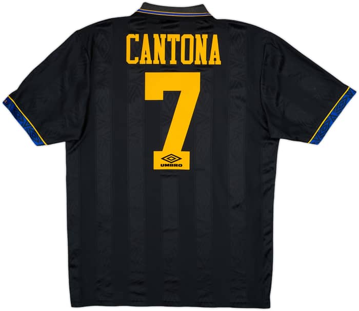 1993-95 Manchester United Away Shirt Cantona #7 - 8/10 - (XL)