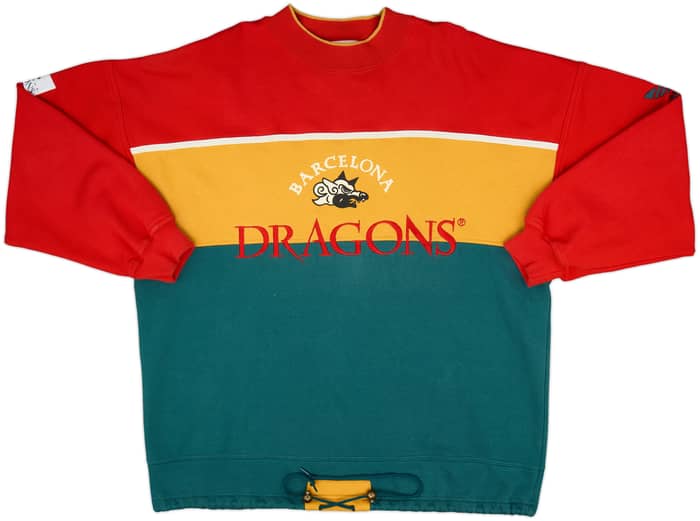 1991-92 Barcelona Dragons adidas Sweat Top - 9/10 - (L)