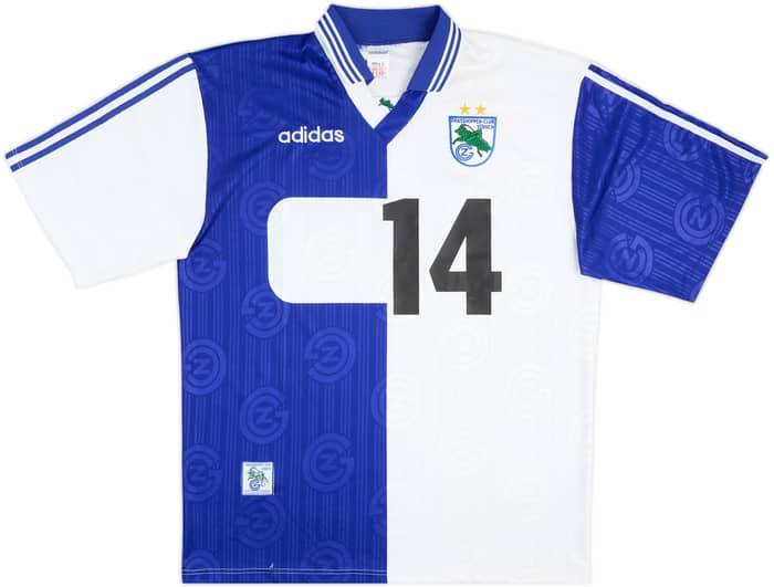 1996-98 Grasshoppers Match Issue Home Shirt #14