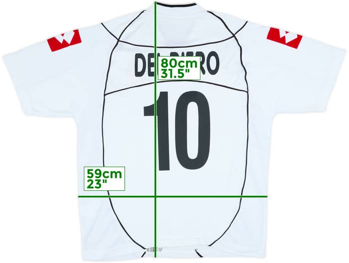 2002-03 Juventus European Away Shirt Del Piero #10 - 8/10 - (XL)