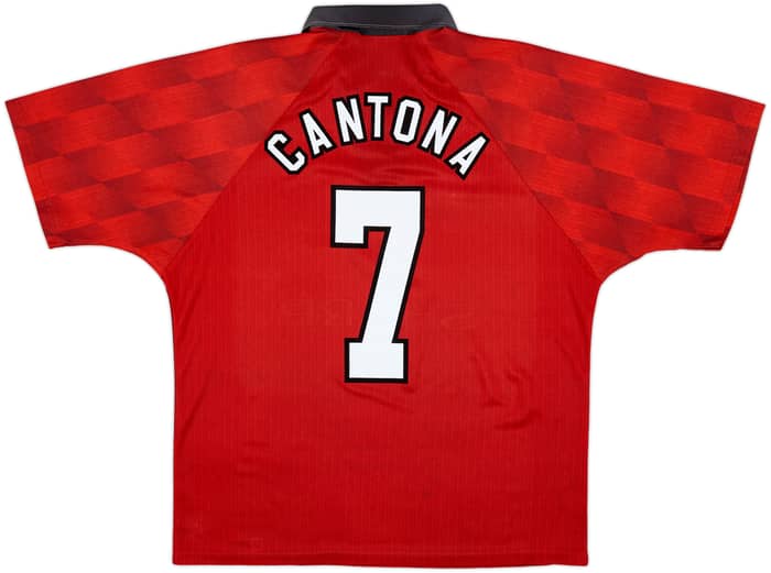 1996-98 Manchester United Home Shirt Cantona #7 - 7/10 - (L)