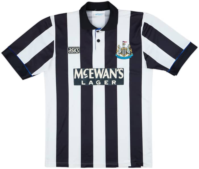 1993-95 Newcastle Home Shirt Cole #9 - 7/10 - (M)