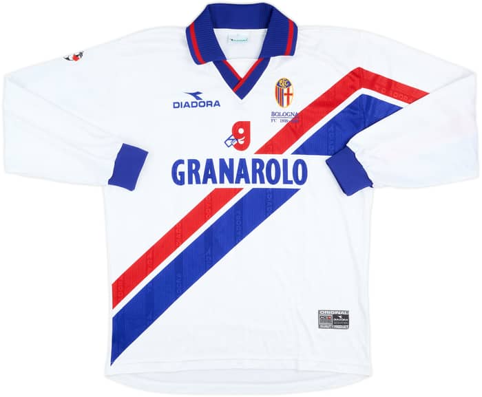 1999-00 Bologna Match Issue Away L/S Shirt Tonetto #26