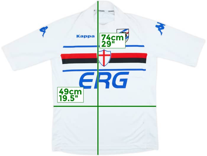 2004-05 Sampdoria Away Shirt #2 - 5/10 - (XL)