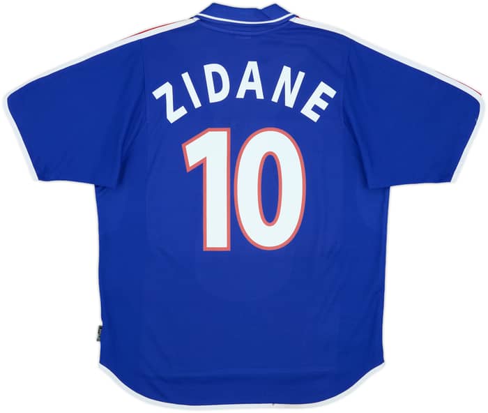 2000-02 France Home Shirt Zidane #10 - 9/10 - (L)