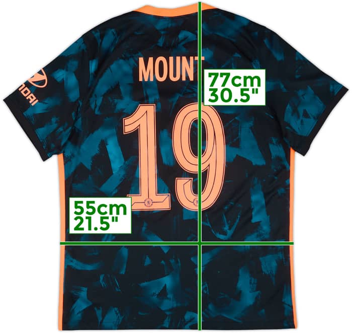 2021-22 Chelsea Third Shirt Mount #19 - 10/10 - (XL)