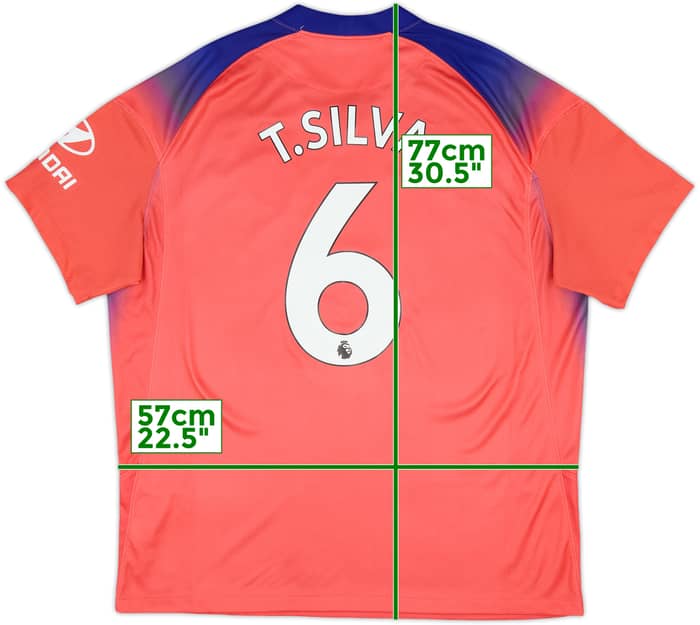 2020-21 Chelsea Third Shirt T.Silva #6 - 8/10 - (XL)