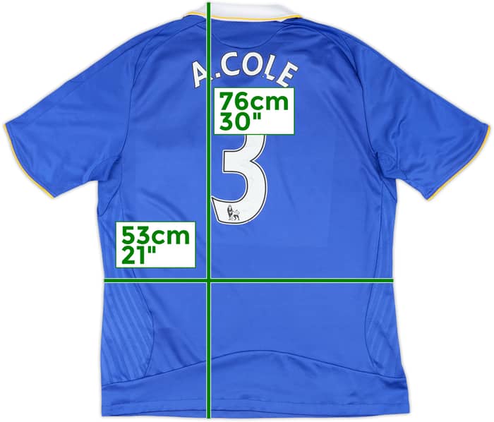 2008-09 Chelsea Home Shirt A.Cole #3 - 5/10 - (L)