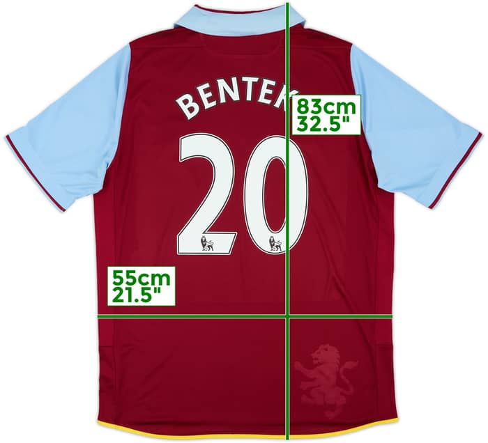 2012-13 Aston Villa Home Shirt Benteke #20 - 6/10 - (XL)