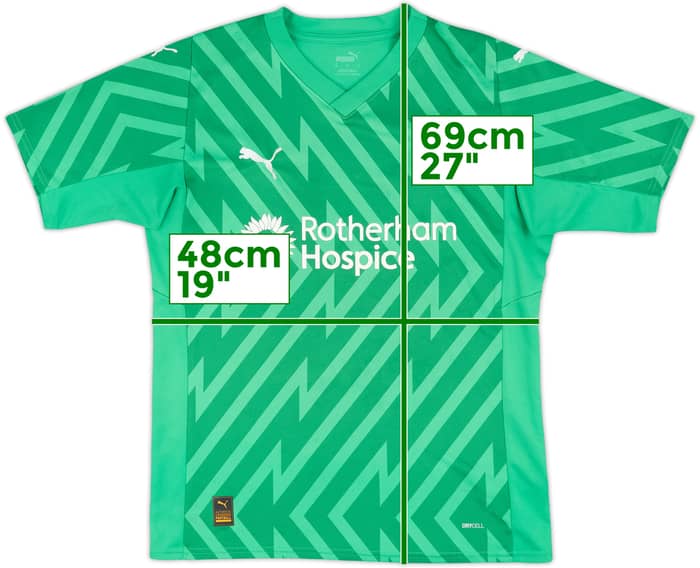 2023-24 Rotherham GK Shirt - 9/10 - (M)