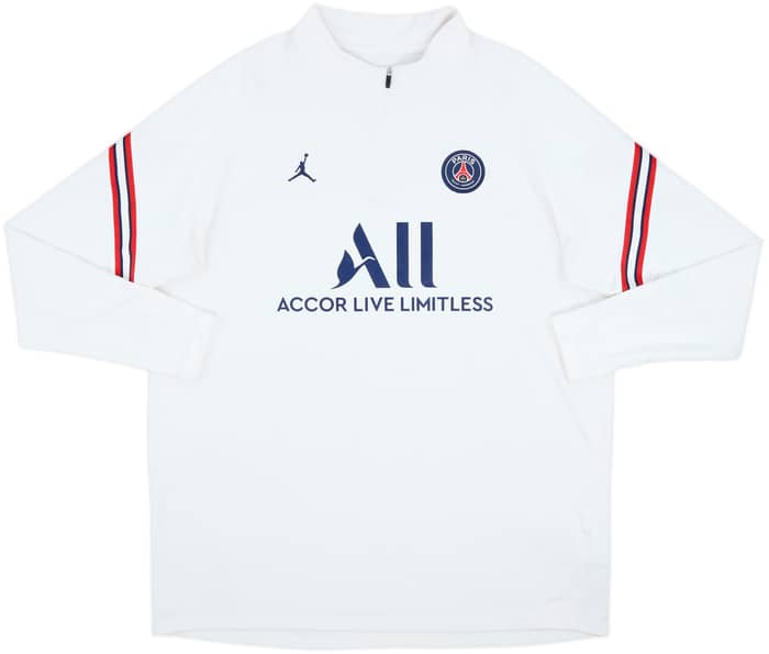 2021-22 Paris Saint-Germain Jordan 1/4 Zip Drill Top - 8/10 - (XXL)