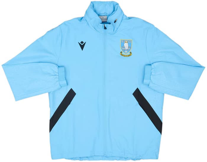 2021-22 Sheffield Wednesday Macron Hooded Rain Jacket - 10/10 - (M)