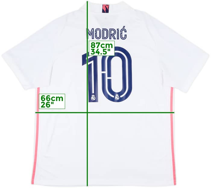 2020-21 Real Madrid Home Shirt Modric #10 - 6/10 - (XXL)