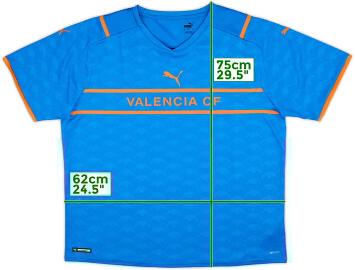 2021-22 Valencia Third Shirt - 9/10 - (XXL)