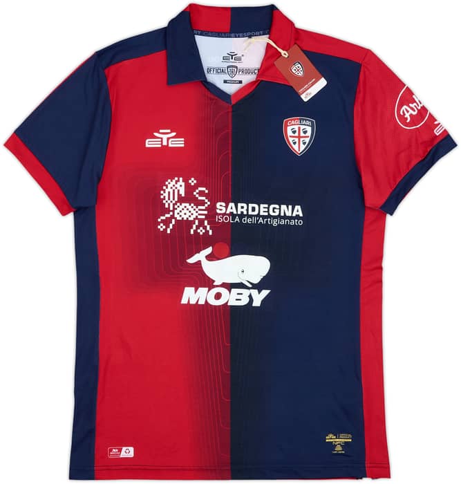 2023-24 Cagliari Home Shirt Pavoletti #30 (M)