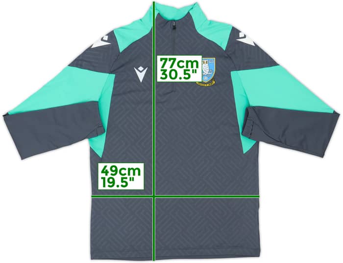 2023-24 Sheffield Wednesday Macron 1/4 Zip Drill Top - 9/10 - (M)