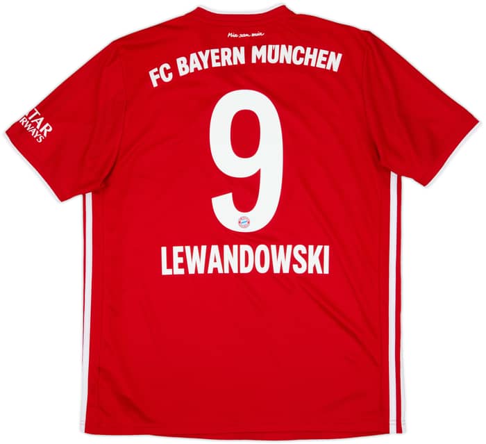 2020-21 Bayern Munich Home Shirt Lewandowski #9 - 9/10 - (L)