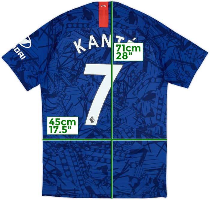 2019-20 Chelsea Authentic Home Shirt Kante #7 - 7/10 - (S)