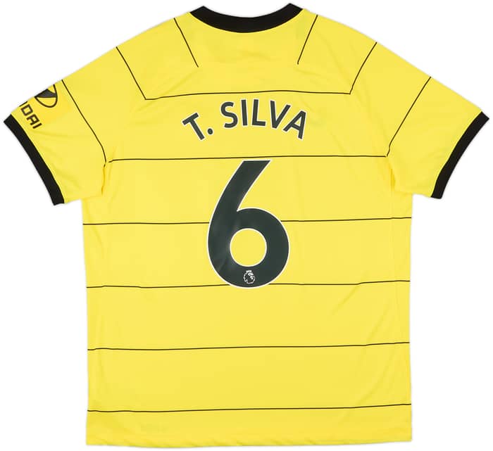 2021-22 Chelsea Away Shirt T.Silva #6 - 10/10 - (XL)