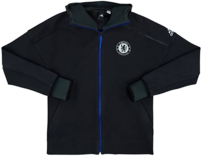2016-17 Chelsea adidas Hooded Track Jacket - 8/10 - (M)