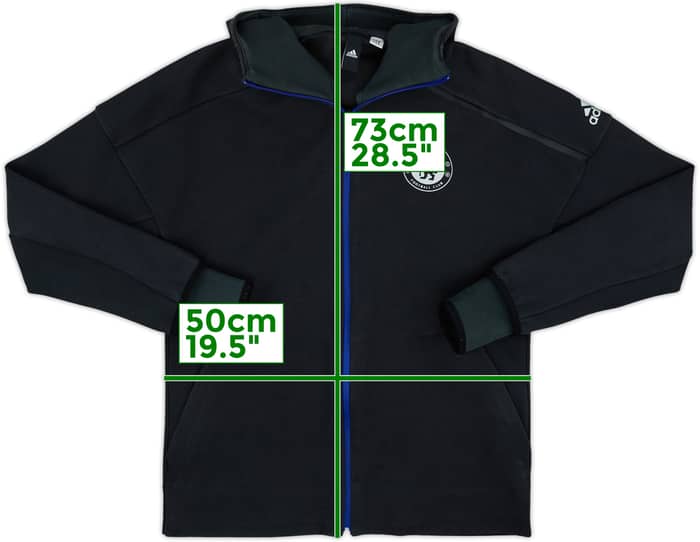 2016-17 Chelsea adidas Hooded Track Jacket - 8/10 - (M)
