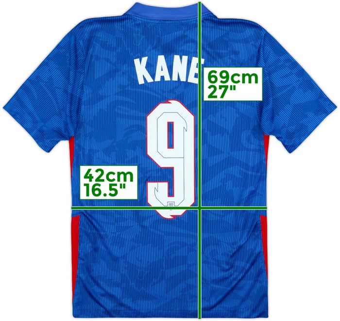 2020-21 England Away Shirt Kane #9 - 6/10 - (XS)