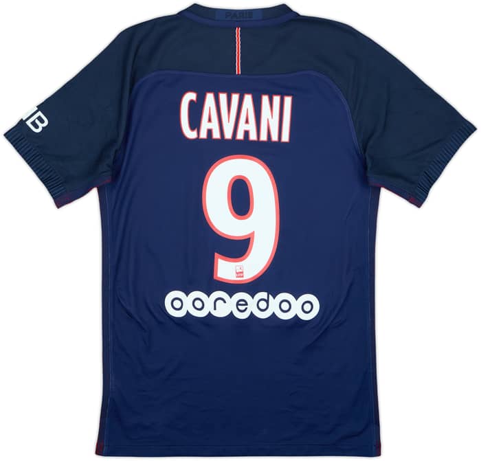 Camiseta Auténtica de local del Paris Saint-Germain 2016-17 Cavani #9 - 8/10 - (S)
