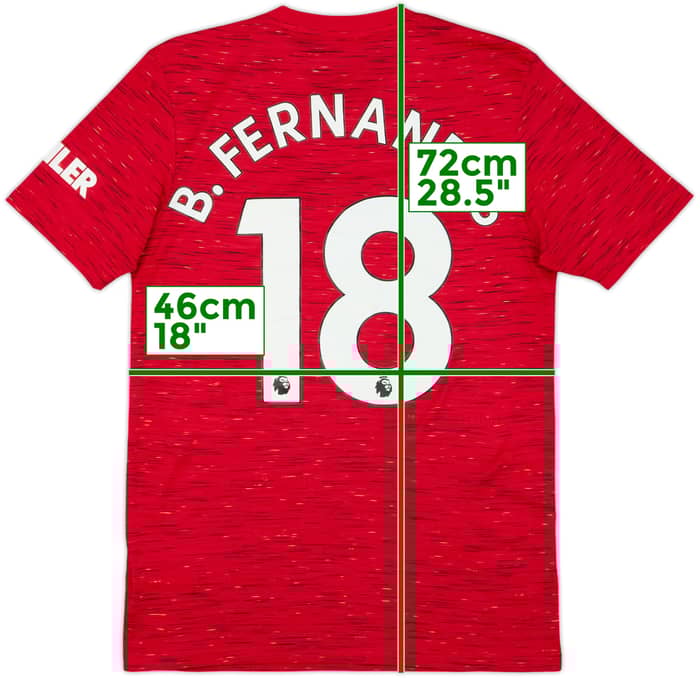2020-21 Manchester United Home Shirt B.Fernandes - 8/10 - (S)