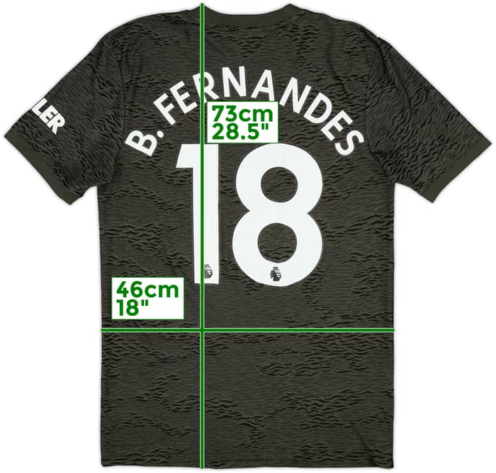2020-21 Manchester United Away Shirt B.Fernandes #18 - 7/10 - (S)