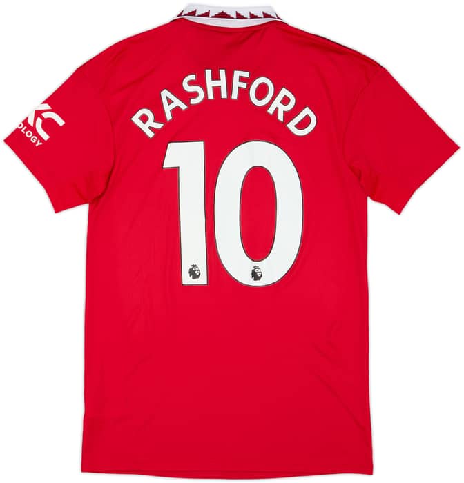 2022-23 Manchester United Home Shirt Rashford #10 - 8/10 - (S)