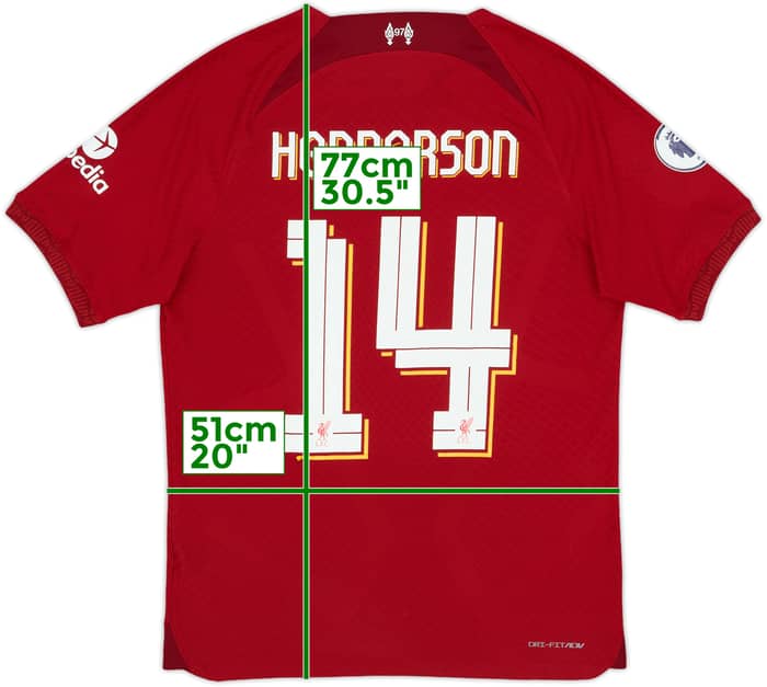 2022-23 Liverpool Authentic Home Shirt Henderson #14 - 7/10 - (M)