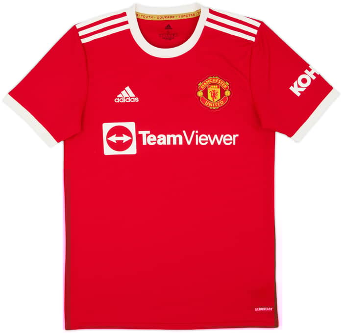 2021-22 Manchester United Home Shirt B.Fernandes #18 - 8/10 - (S)