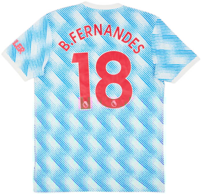 2021-22 Manchester United Away Shirt B.Fernandes #18 - 8/10 - (M)