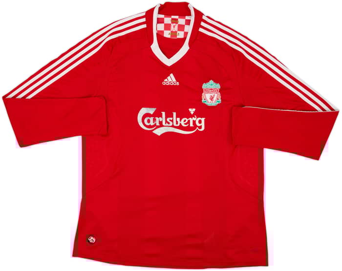 2008-10 Liverpool Home L/S Shirt - 5/10 - (XL)