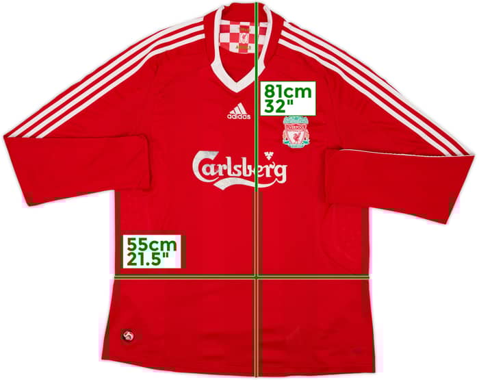 2008-10 Liverpool Home L/S Shirt - 5/10 - (XL)