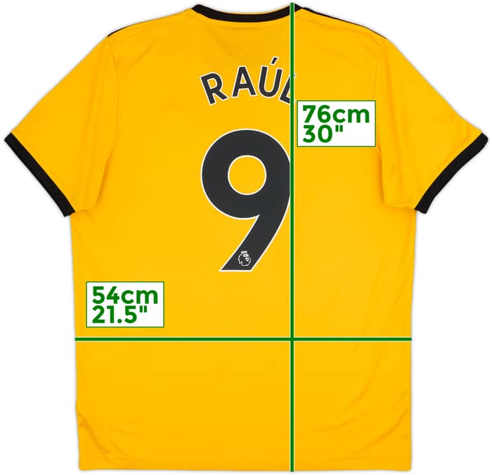 2018-19 Wolves Home Shirt Raul #9 - 8/10 - (L)