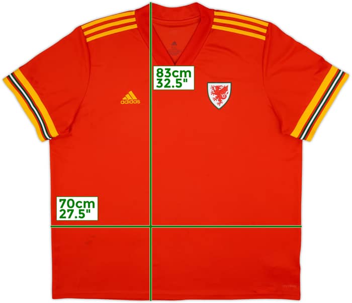 2020-21 Wales Home Shirt - 6/10 - (3XL)