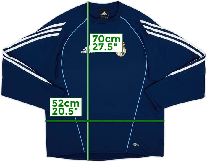 2005-06 Real Madrid adidas Sweat Top - 8/10 - (S)