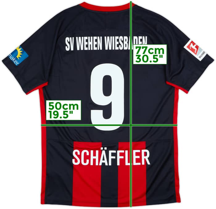 2019-20 Wehen Wiesbaden Home Shirt Schaffler #9 - 8/10 - (L)