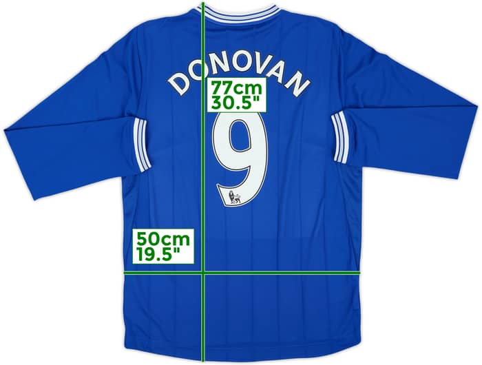 2009-10 Everton Home L/S Shirt Donovan #9 - 9/10 - (M)