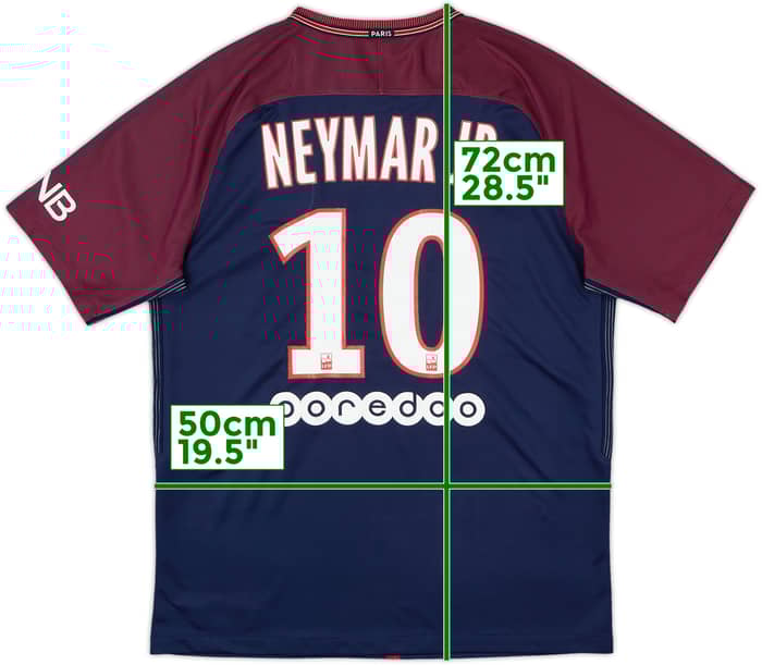 2017-18 Paris Saint-Germain Home Shirt Neymar Jr #10 - 5/10 - (M)