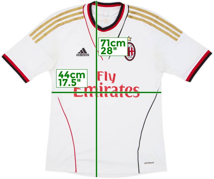 2013-14 AC Milan Away Shirt - 6/10 - (S)