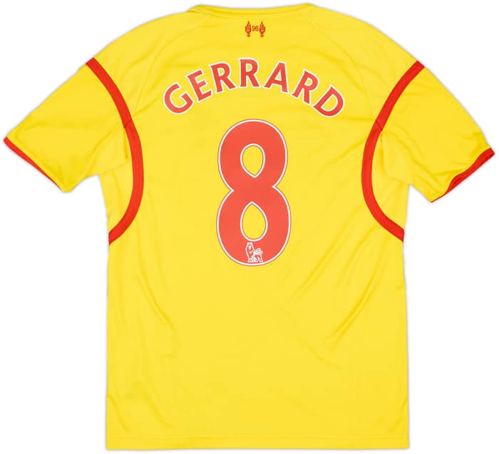 Camiseta de visitante del Liverpool 2014-15 Gerrard #8 - 8/10 - (S)